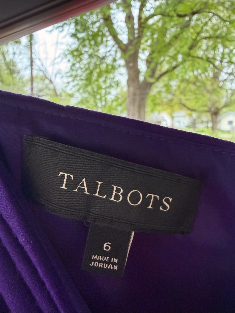 Talbots Deep Purple Dress